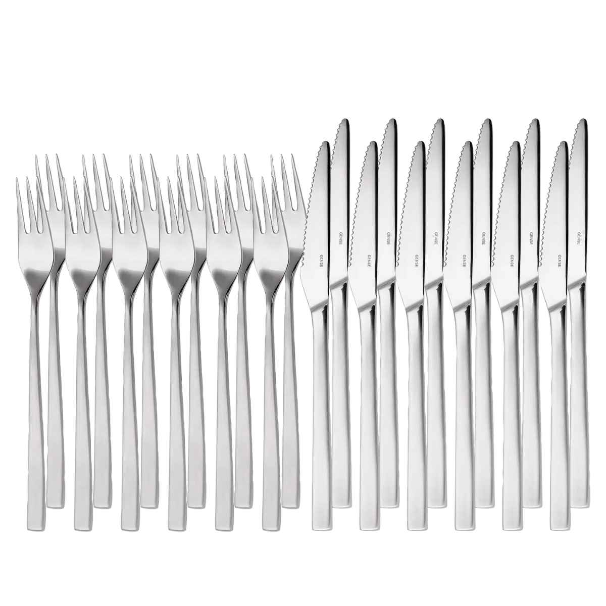 

Gense Steakbestik/grillbestik 24 dele i mat/blank 